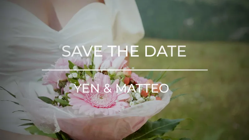 Save the Date - Matteo & Yen — Film