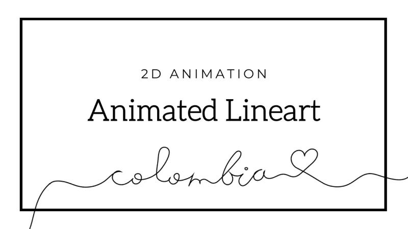 Animated Lineart Colombia — Animation