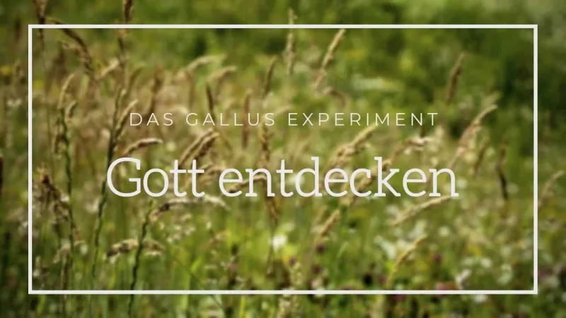 Gallus Experiment - Gott entdecken — Corporate